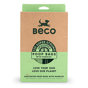 Beco Eco Friendly Degradable Dog Poop Bags with Handles 120