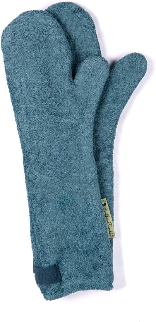 Ruff and Tumble - DRYING MITTS Sandringham Blue
