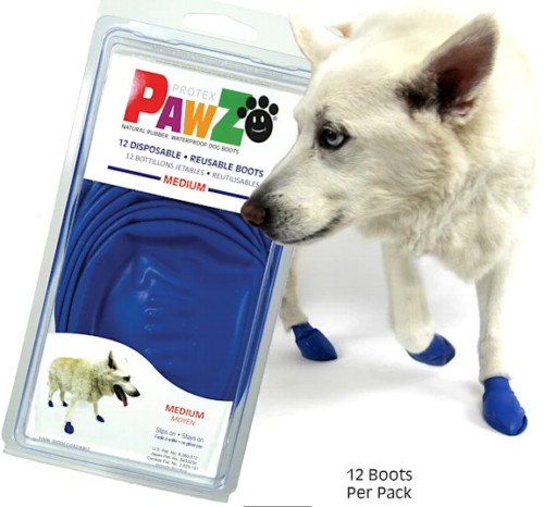Pawz - Protex Pawz Rubber Dog Boots Medium Blue
